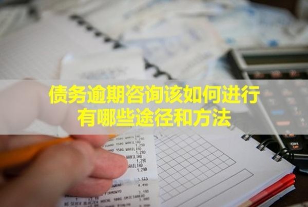 債務(wù)逾期咨詢?cè)撊绾芜M(jìn)行,有哪些途徑和方法？