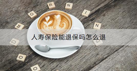 人壽保險能退保嗎？怎么退？