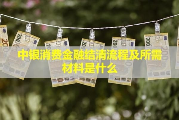 中銀消費金融結清流程及所需材料是什么？
