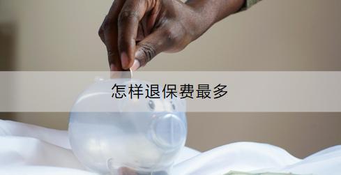 怎樣退保費最多
