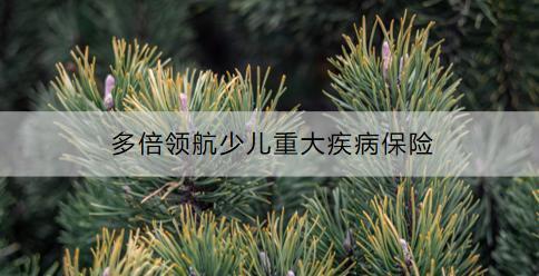多倍領(lǐng)航少兒重大疾病保險怎么樣？如何購買？