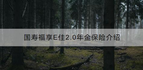 國壽福享E佳2.0年金保險（互聯(lián)網(wǎng)專屬）值得購買嗎？現(xiàn)金價值是多少？