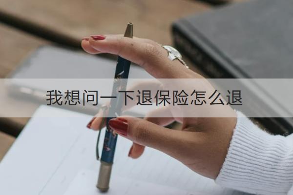 我想問一下退保險(xiǎn)怎么退