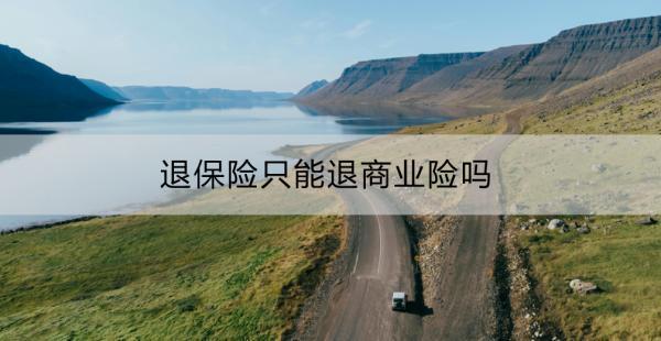 退保險(xiǎn)只能退商業(yè)險(xiǎn)嗎？商業(yè)險(xiǎn)怎么退？