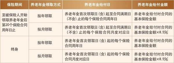 工銀安盛人壽盛佑頤年養(yǎng)老年金保險詳細(xì)介紹，基本信息+產(chǎn)品保障