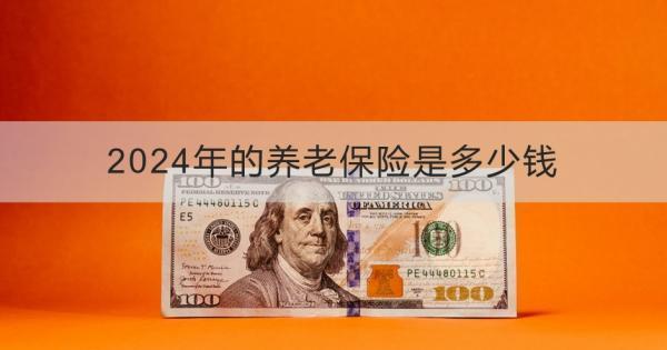 2024年的養(yǎng)老保險(xiǎn)是多少錢？一文帶你了解