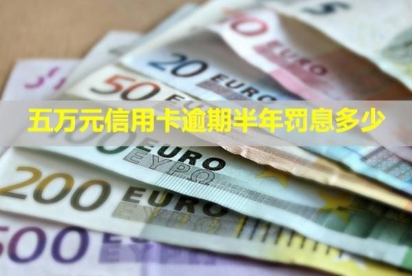 五萬元信用卡逾期半年罰息多少