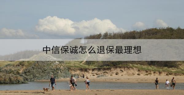 中信保誠(chéng)怎么退保最理想？中信保誠(chéng)退保怎么操作？