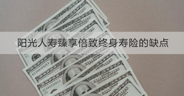 陽光人壽臻享倍致終身壽險的缺點是什么？優(yōu)點是什么？