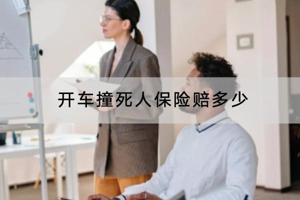 開車撞死人保險(xiǎn)賠多少？怎么理賠？