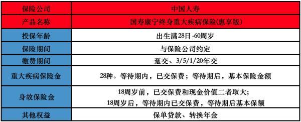 國(guó)壽康寧重大疾病保險(xiǎn)（惠享版）