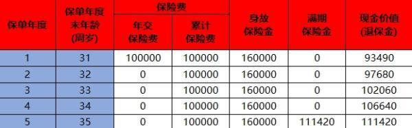 陽光人壽金吉利D款兩全保險介紹，滿期返多少？