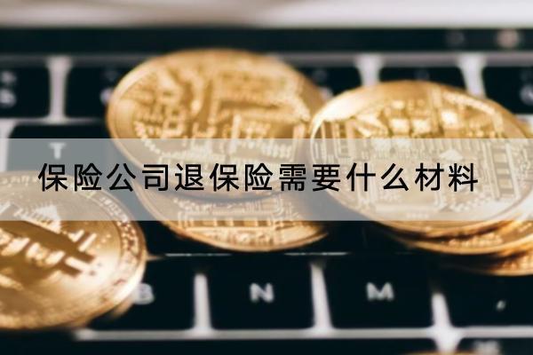 保險公司退保險需要什么材料？在哪里退？