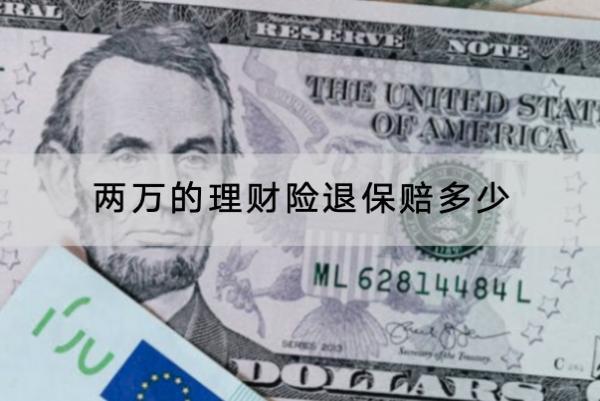 兩萬的理財(cái)險(xiǎn)退保賠多少