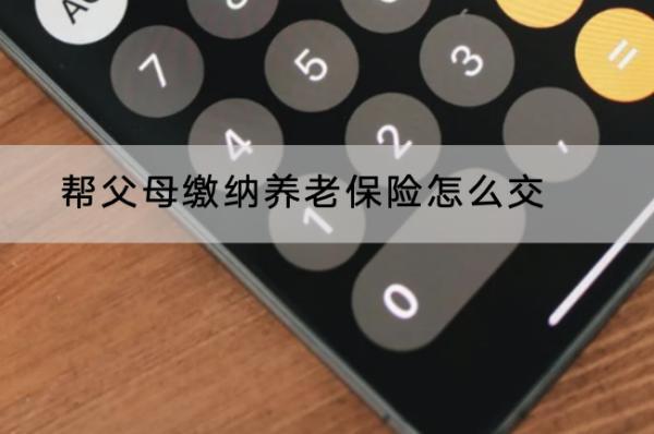 幫父母繳納養(yǎng)老保險怎么交