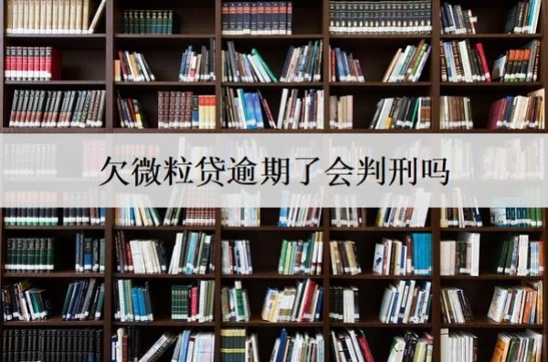 欠微粒貸逾期了會判刑嗎？