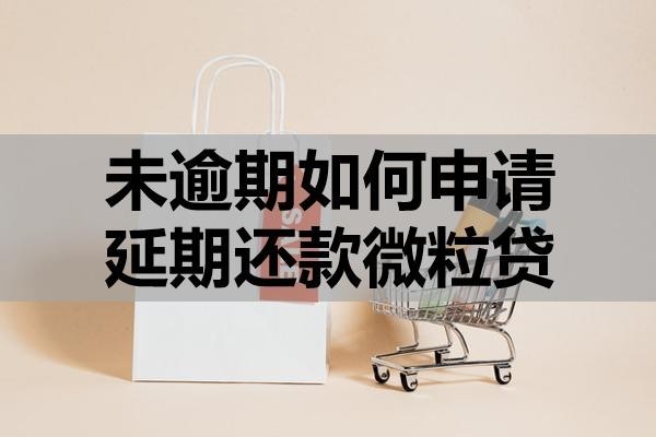 未逾期如何申請延期還款微粒貸？條件是什么？