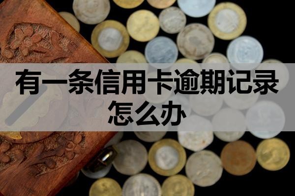 有一條信用卡逾期記錄怎么辦