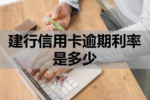 建行信用卡逾期利率是多少？