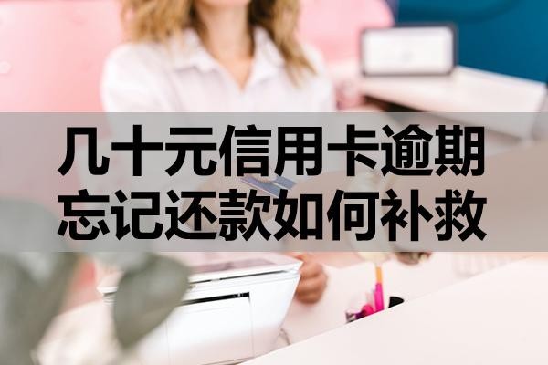 幾十元信用卡逾期忘記還款