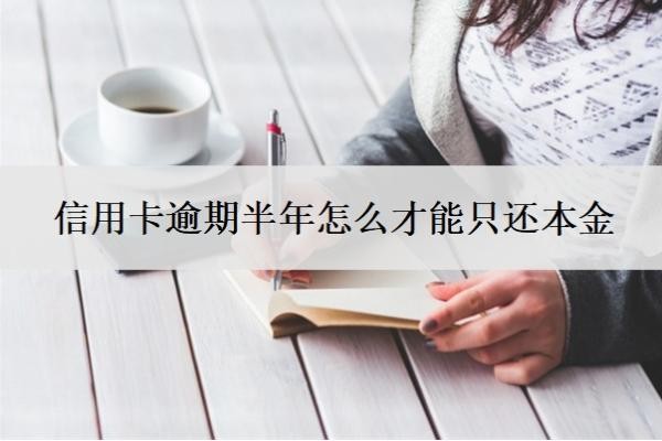 信用卡逾期半年怎么才能只還本金