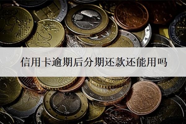 信用卡逾期后分期還款還能用嗎