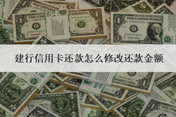 建行信用卡還款怎么修改還款金額