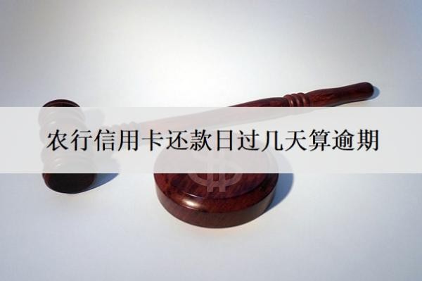 農(nóng)行信用卡還款日過幾天算逾期
