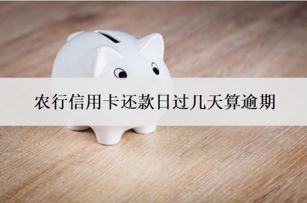 農(nóng)行信用卡還款日過幾天算逾期？逾期2年怎么辦？