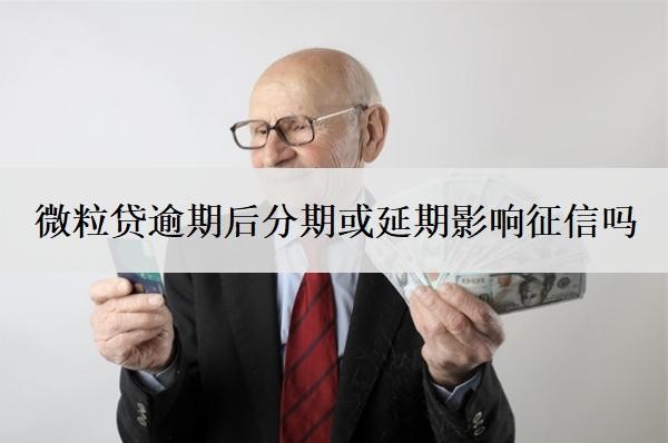微粒貸逾期后分期或延期影響征信嗎