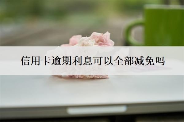 信用卡逾期利息可以全部減免嗎？能延期一到三年再還嗎？