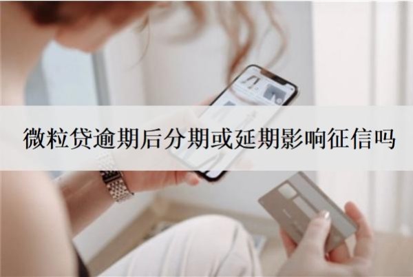 微粒貸逾期后分期或延期影響征信嗎