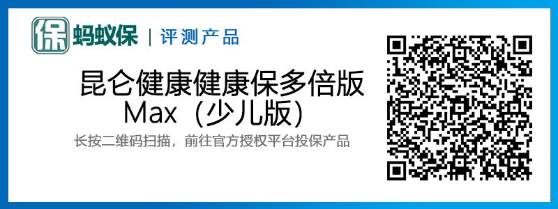 昆侖健康健康保多倍版Max少兒版重疾險